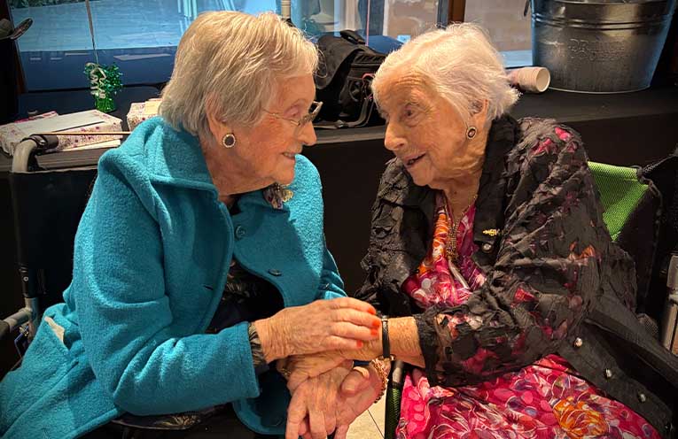 Birthday girls aged 102 and 103, share a story of love and resilience