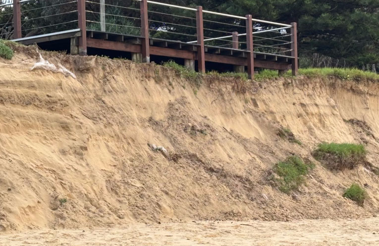 Sawtell Beach access in limbo due to erosion