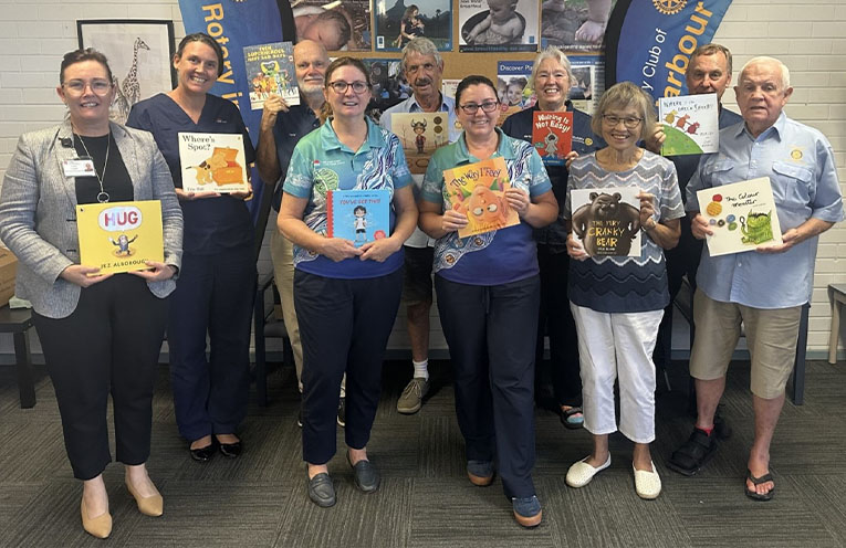 Coffs Rotary Club gifts children’s books to Child and Family Health Service
