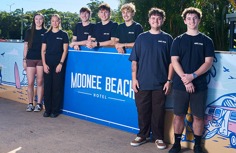Moonee Beach Hotel team runs City2Surf for Lifeline North Coast