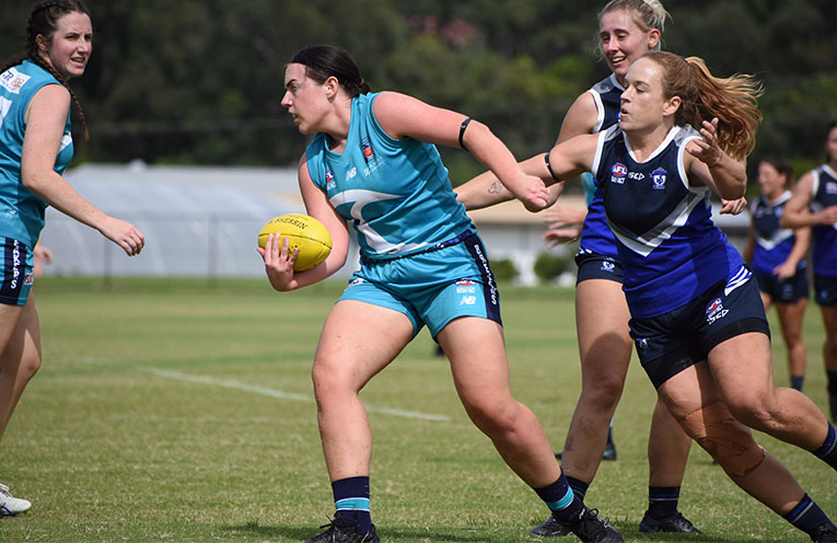 Breakers gun first player to reach 100 AFL North Coast Women’s matches