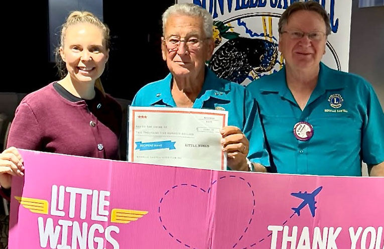 Bonville Sawtell Lions donate to Little Wings