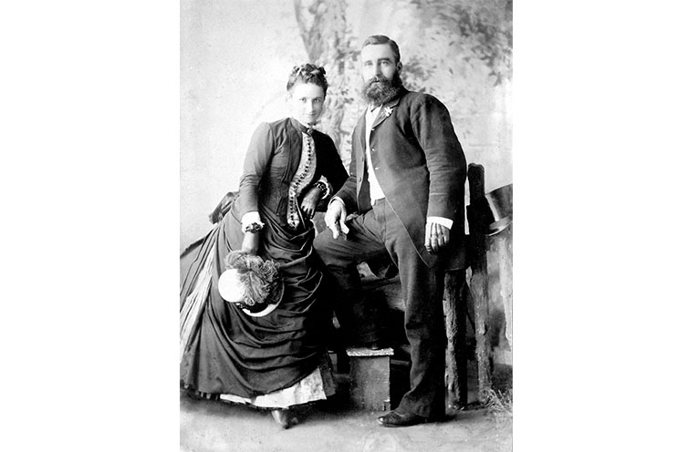 Captain William Whaites and wife Emily Bayldon.