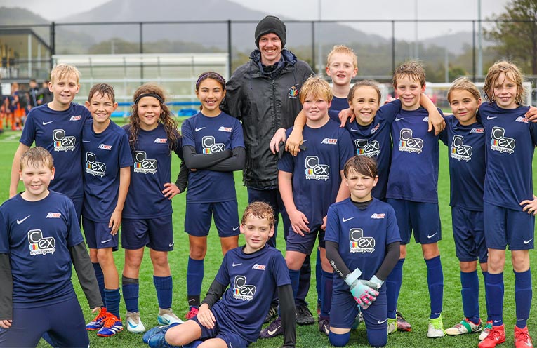 The teams consisted of players aged nine to 12 years old.