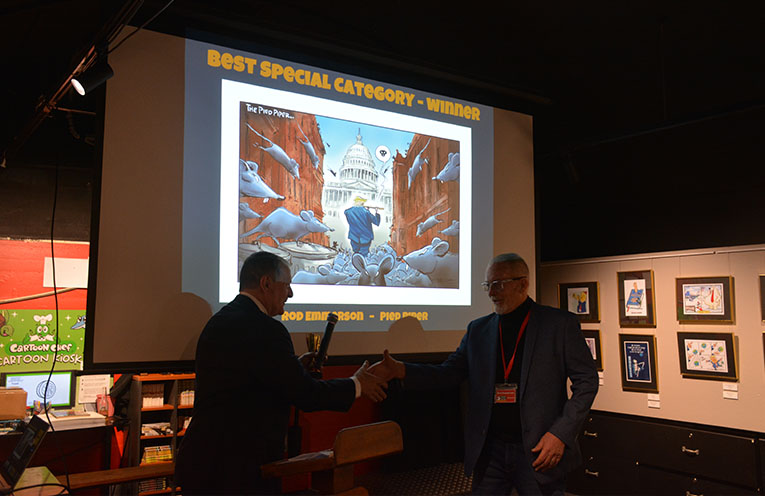 Trump ‘inspires’ winner of National Rotary Cartoon Award