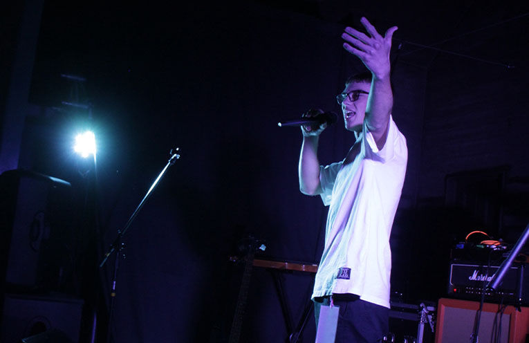 Hip-hop rap artist Rutho performs at Hoey Moey’s Tidal Sounds Festival