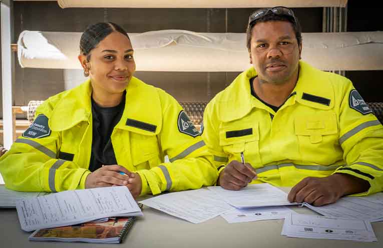 Laqueesha Laurie and her father, Dane, participated in the program. Photos: FCNSW.