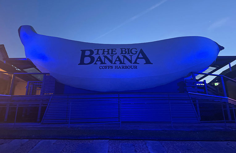 Local landmarks light up in blue in recognition of National Carers Week