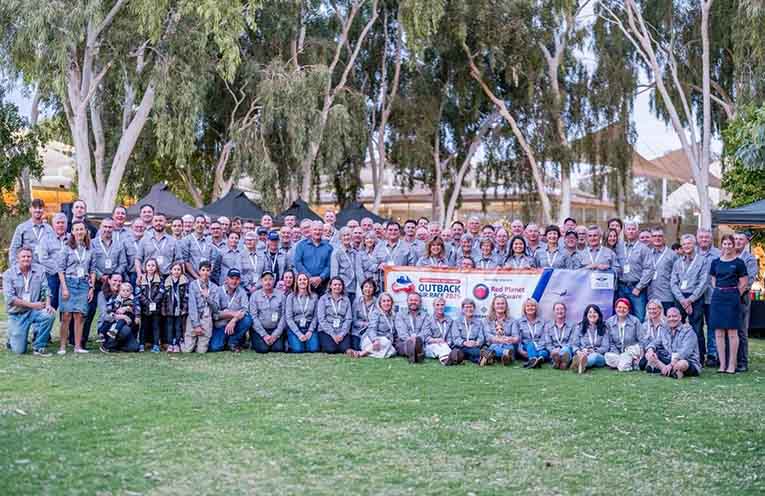 Participants in the 2025 Outback Air Race.