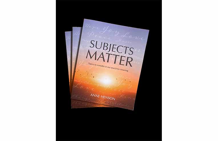 The bound collection of Sister Anne’s thoughtful essays.