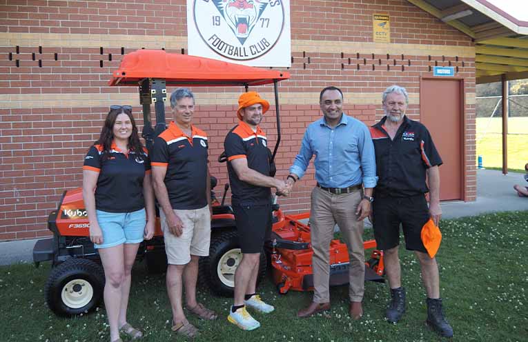 Tigers receive new mower for home turf