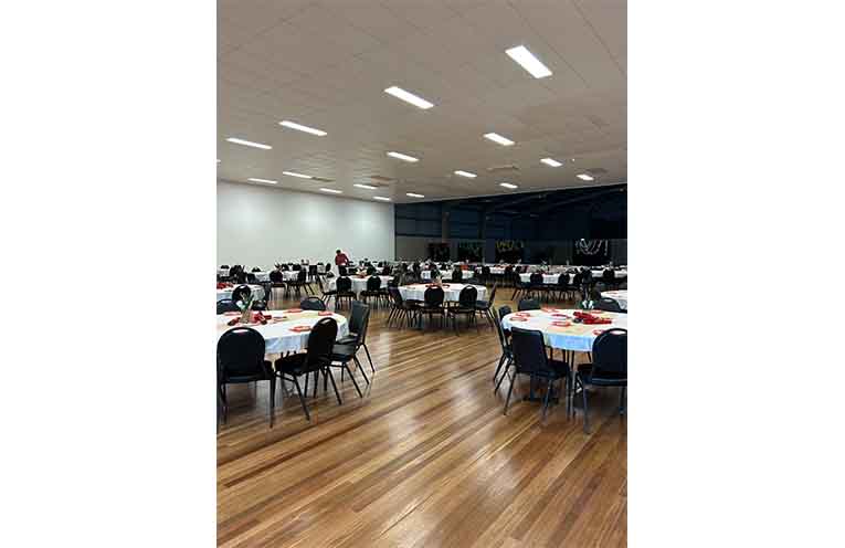 Plenty of room for everyone at Coffs Showground Exhibition Hall.