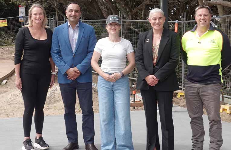 Construction milestone for long-awaited Emerald beach pavilion