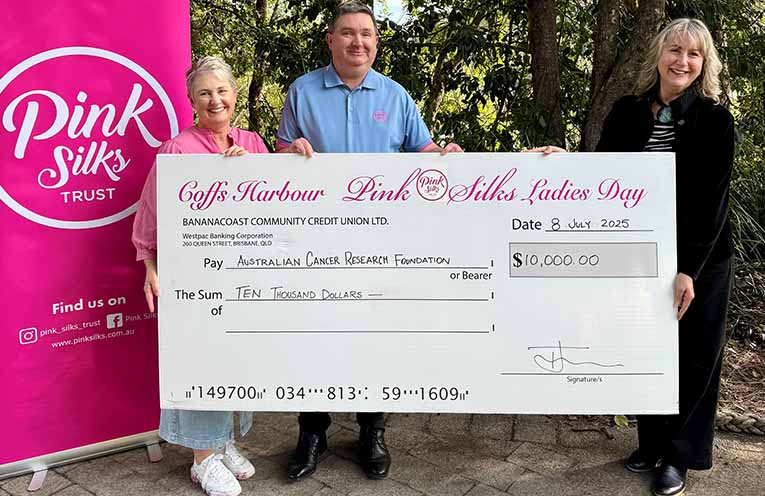 Pink Silks Trust donates to Australian Cancer Research Foundation