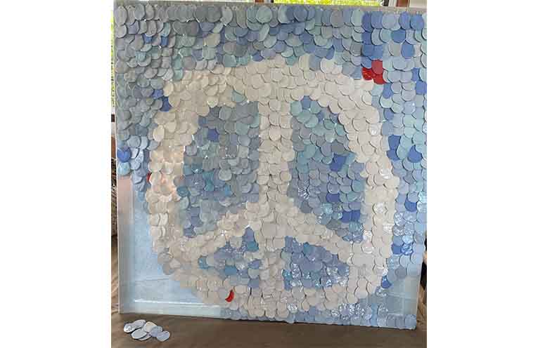‘Peace by Piece’ by Maryanne Hislop and members of MAGIC art group.