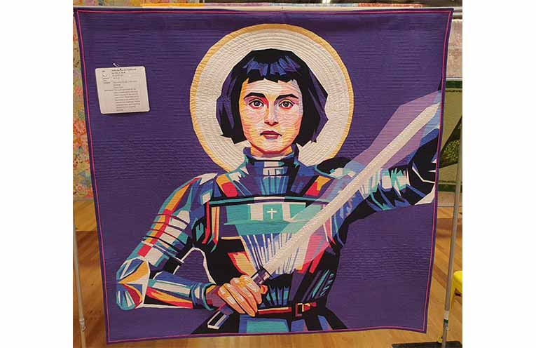 People’s Choice winner ‘Joan of Arc’ quilt by Marge Wallen.
