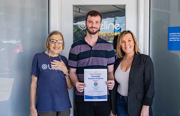 Coffs volunteer named NSW Lifeline Volunteer of the Year