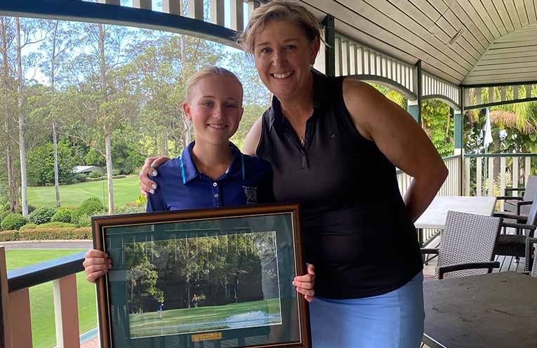 Milla Adamson, 14, makes golf history winning Bonville Ladies Championship