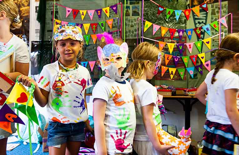 Kids are inspired to explore creativity. Photo: Louise Walpole.