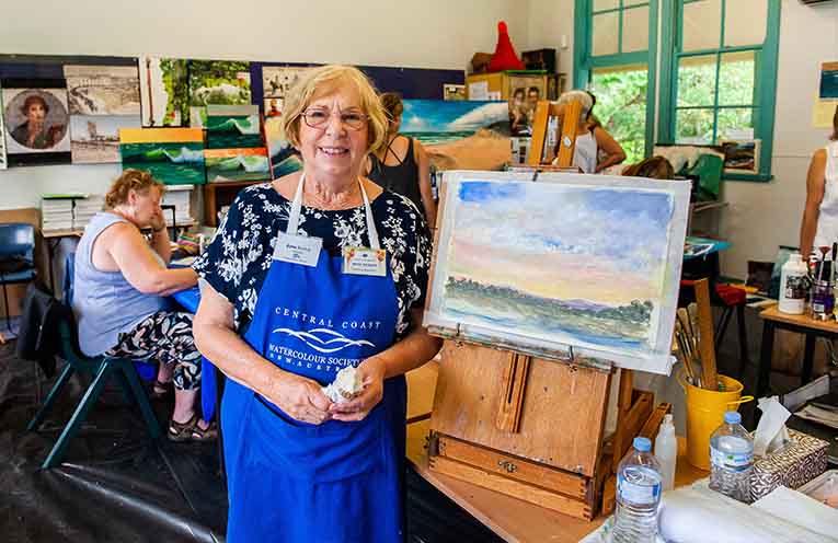 Art is a major annual feature of the Camp. Photo: Louise Walpole.