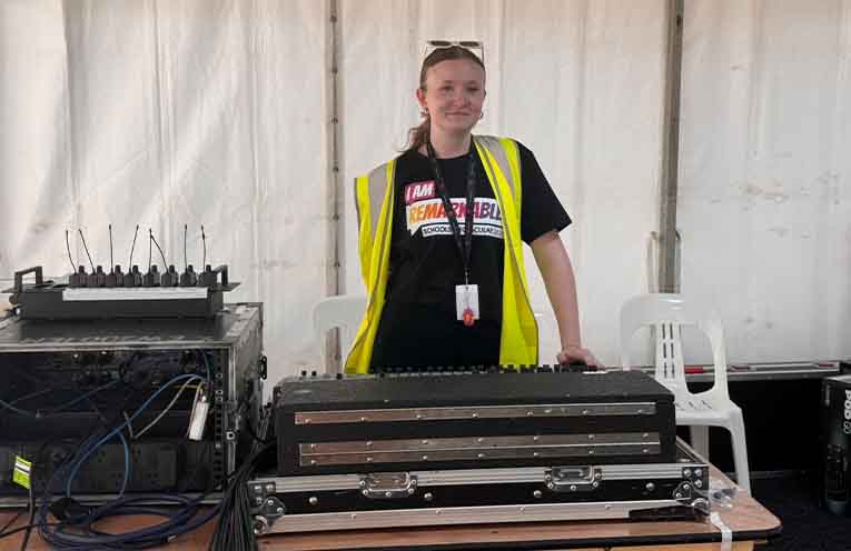 Coffs student works backstage at Schools SpecFest