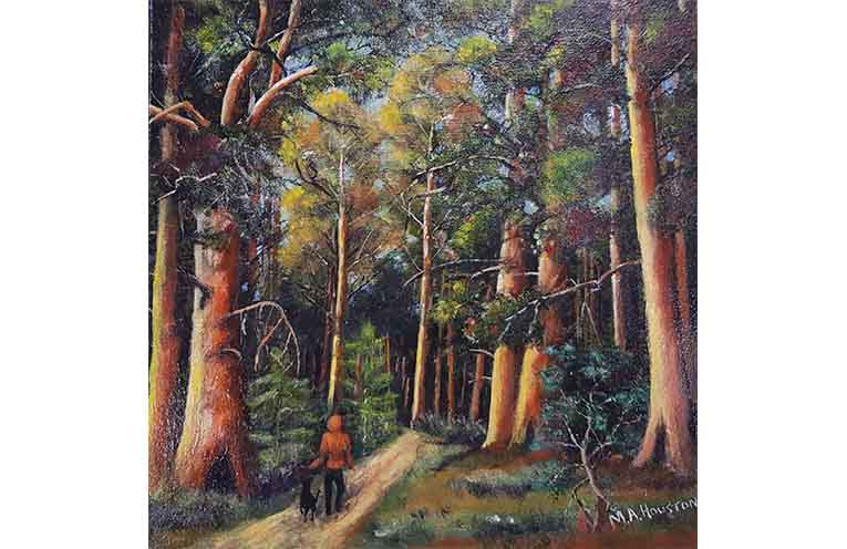 People’s Choice from the 30 x 30 exhibition, ‘The Forest’ by Annie Houston.
