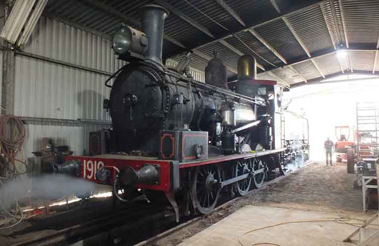 The ‘1919’ steam engine at Glenreagh.
