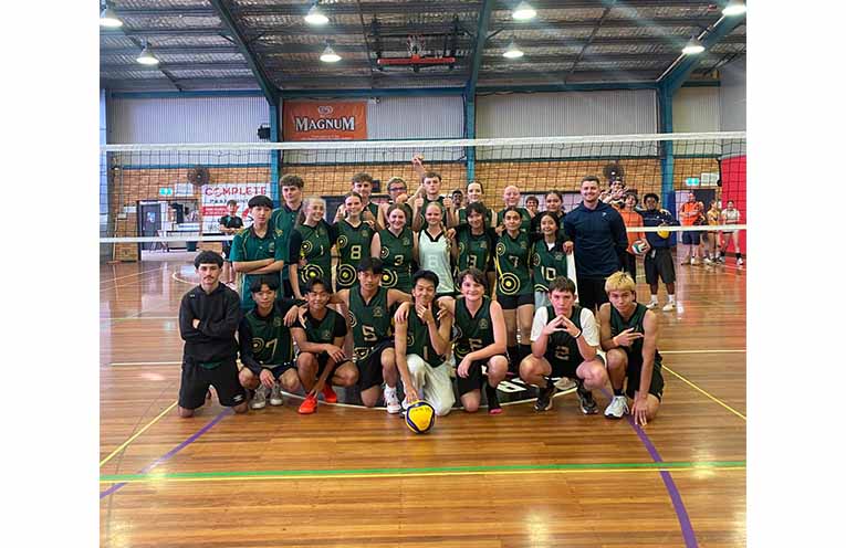 The Orara High School volleyball team.