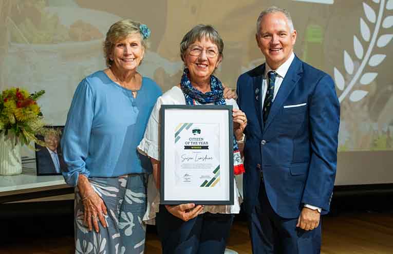 Bellingen’s Citizen Of the Year, Susan Lumsdaine.