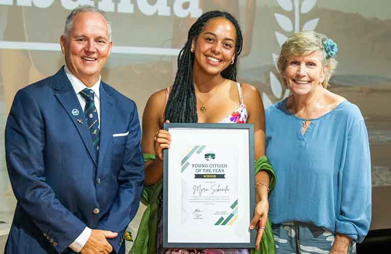 Young Citizen of the Year Myra Sibanda.