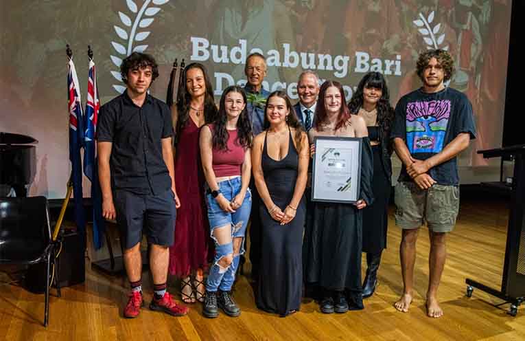 Recipients of the group Arts and Culture Award, Budaabung Bari Dance.