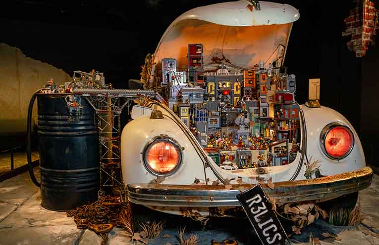 A Volkswagen Beetle houses an energy revolution. Photo: courtesy of Auckland Museum.