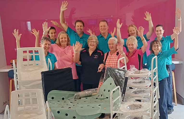 Coffs Harbour Pink Ladies donate equipment to the OT Department at Coffs Harbour.