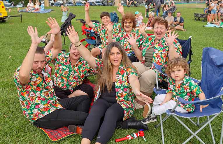 A carnival atmosphere at the Coffs Carols as locals immersed in the Christmas spirit.