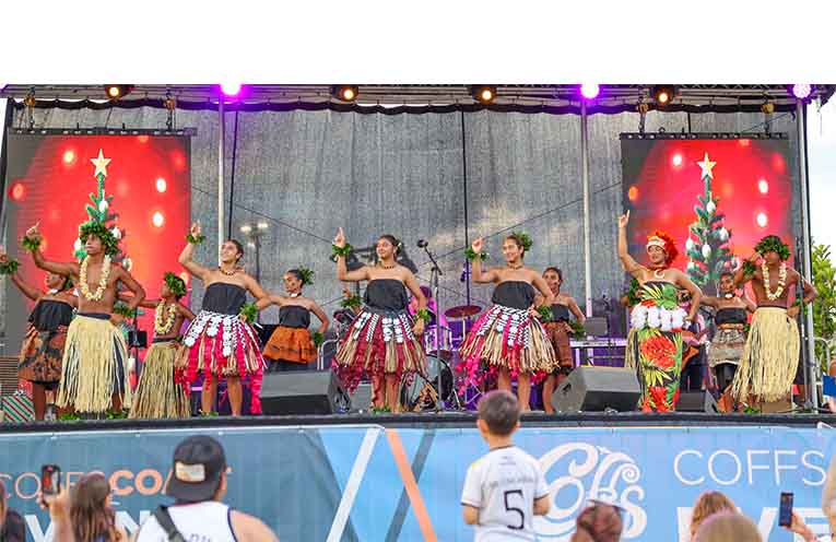 Polynesian dancers wowed the crowd.