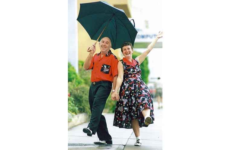 Dale and Sandy from Razzle Dazzle Rockers.