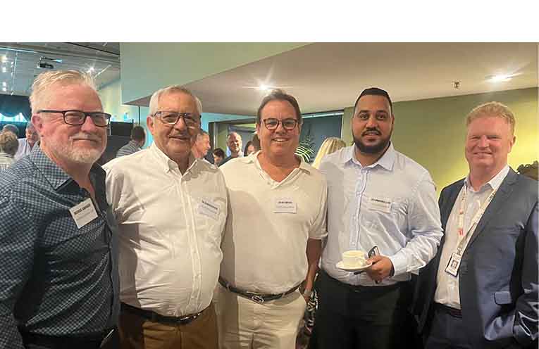 Michael Darragh (Sawtell Catholic Care), Cr George Cecato, Cr Les Oxford, Cr Gurminder Saro and Steve Bayliss (CoCH).