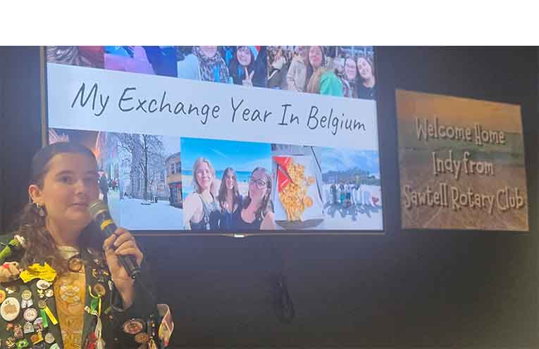 Exchange student Indy.