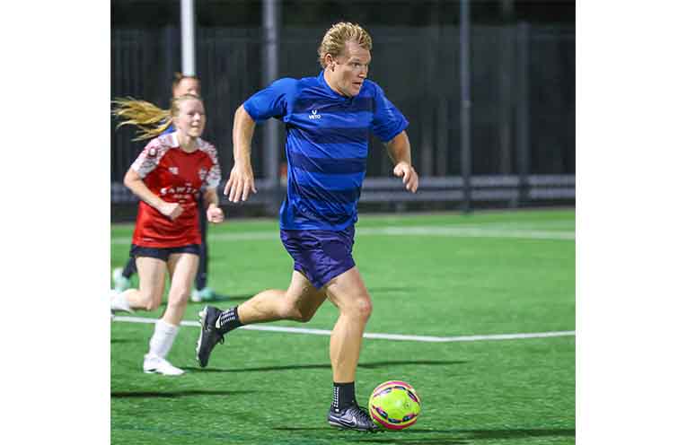 Josh Wiseman won last year’s grand final as a goalkeeper for Coffs United and was a winger in the sixes competition.