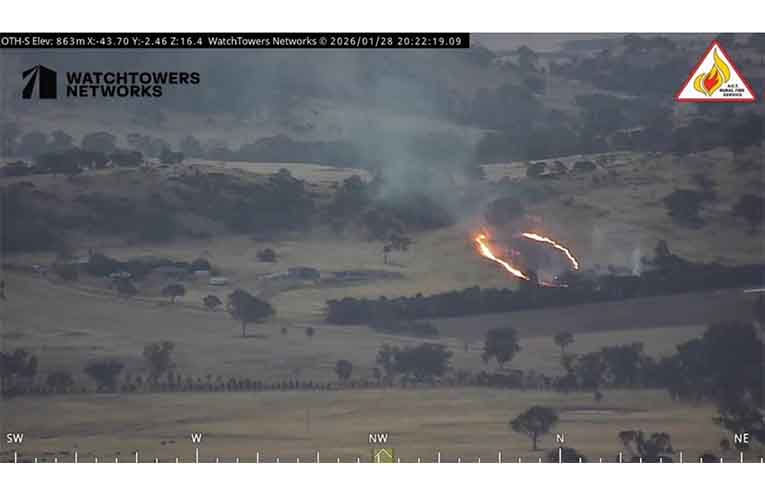 Footage captured by an AI-powered camera system on a watch tower. Photos: supplied.