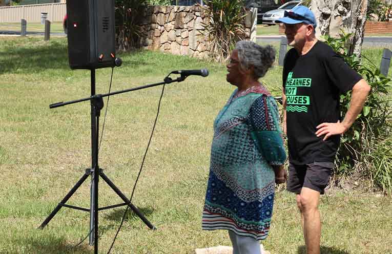 Residents continue protests against controversial Sandy Beach DA