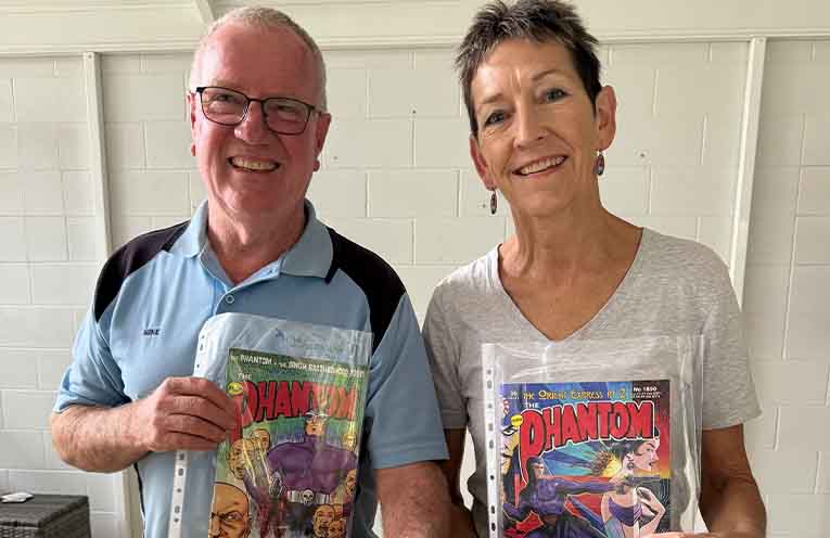 Vintage Phantom comics donated to Coffs Rotary BookFest