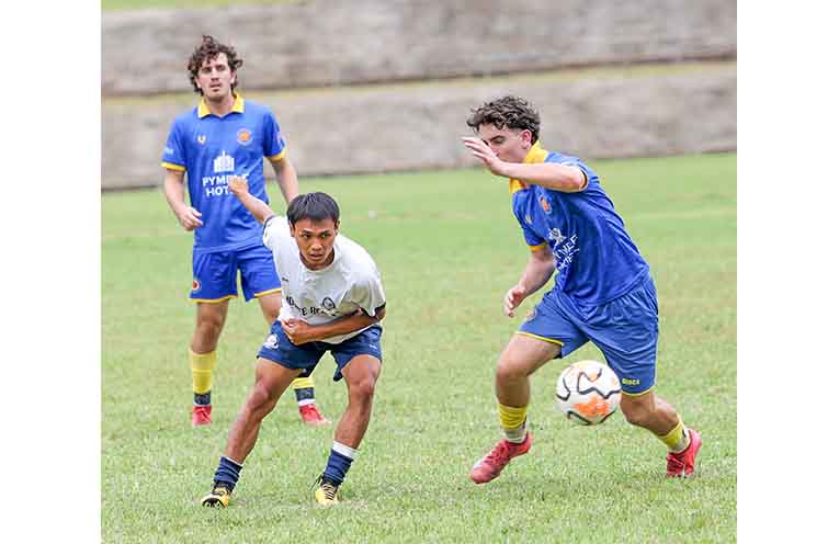Action from the Northern Storm and West Pymble men’s final. Photos: David Wigley/North Coast Football.