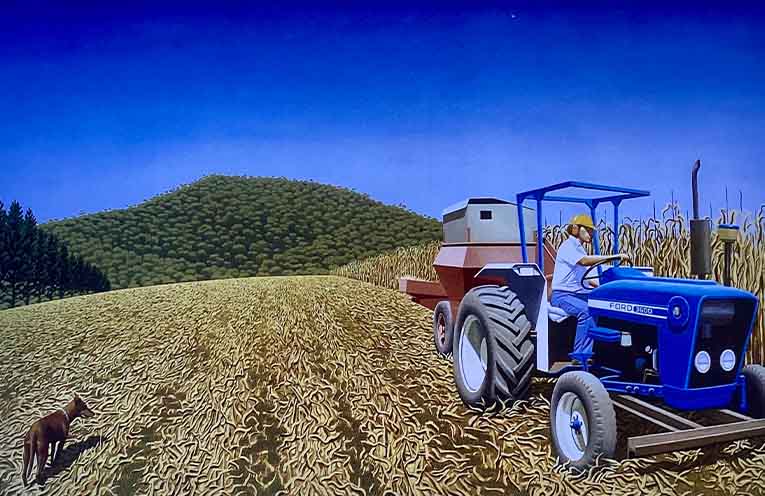 Guy Gilmour the guest artist at Glenreagh Cedar and Steam exhibition