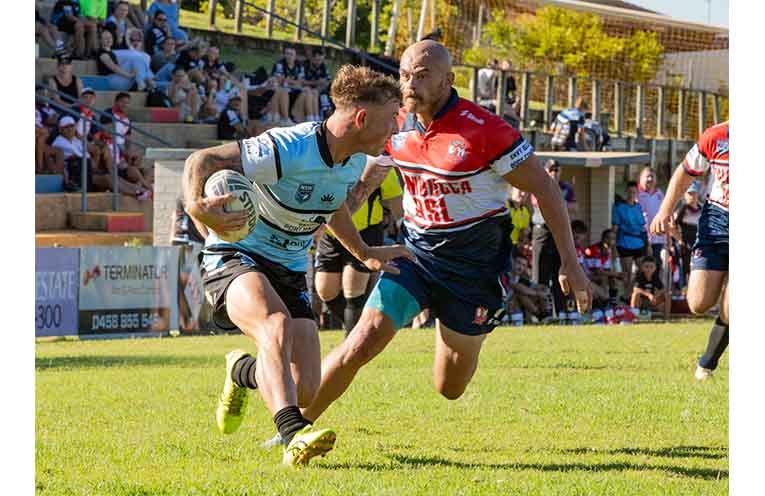 Nambucca’s Daniel Donavan was devastating in defence during Sunday’s trial against the Port Macquarie Sharks.