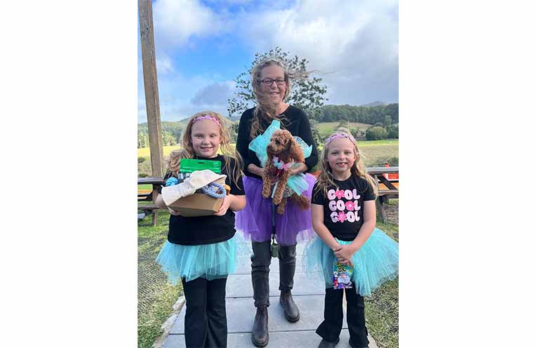 Best Owner and Dog Look-Alike: Chilli the fairy with her family. Photo: Kate Pye.