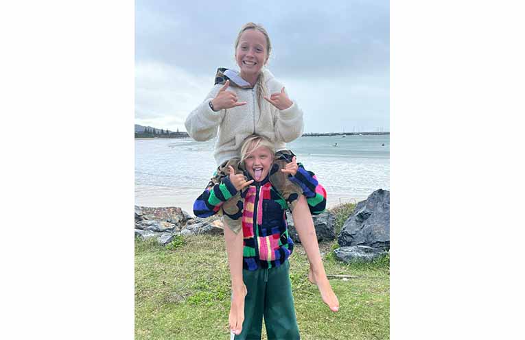 Vada Rose Wessel from Kingscliff (top) and Kalanin Whitton from Coledale. Photo: Kate Pye.