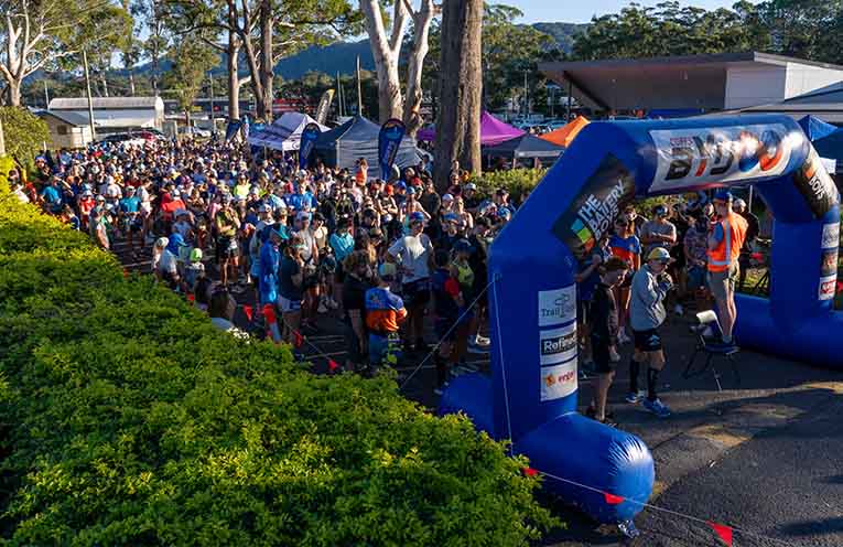 Coffs Backyard Ultra start. Photo: supplied by Henry Higgins