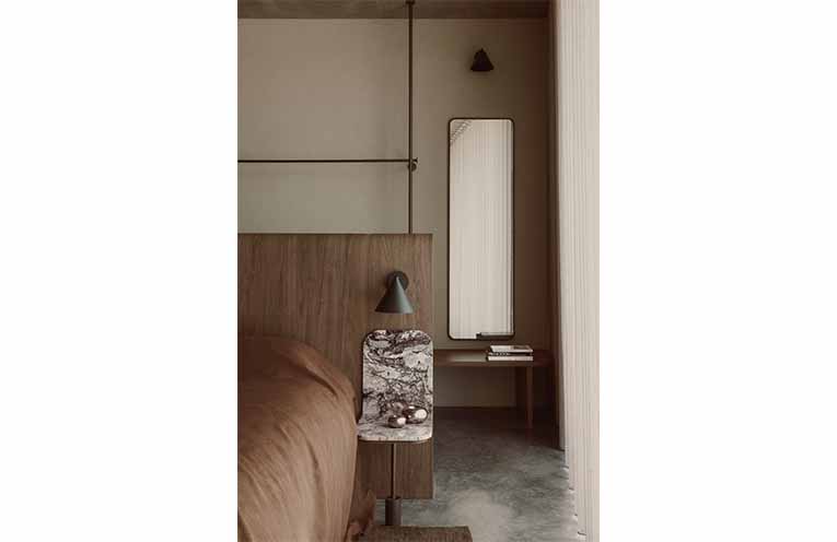 Interior design bedroom view. Photo: Brock Beazley Photography.