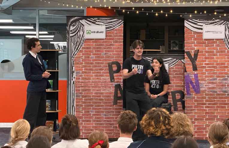 Poetry in Action performances at Coffs Christian Community School.
